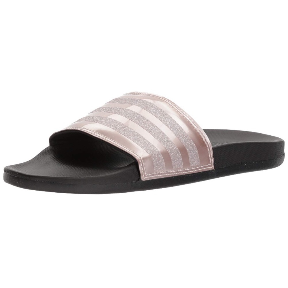 Adidas Adilette Comfort Glitter Slides Size 7